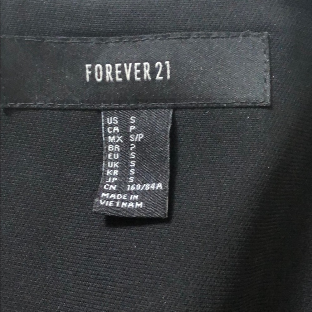 Black one button blazer small - Picture 3 of 4
